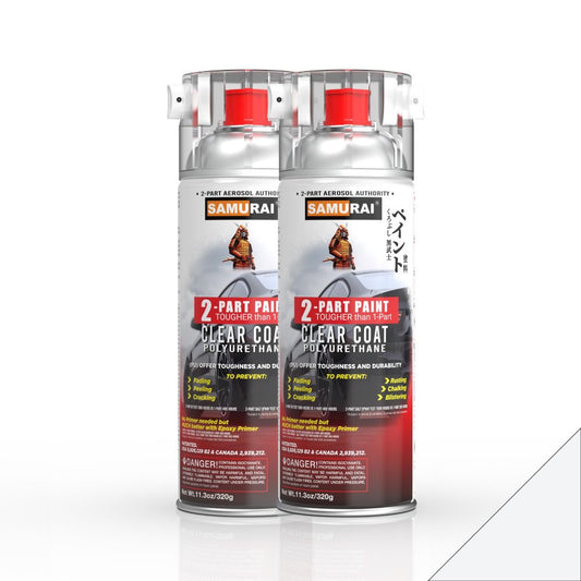 SAMURAI 2-Part Polyurethane (PU) Spray Paint Clear Coat