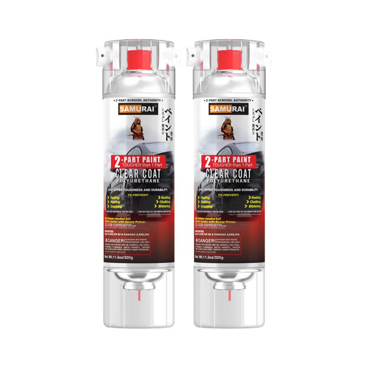 SAMURAI 2-Part Polyurethane (PU) Spray Paint Clear Coat